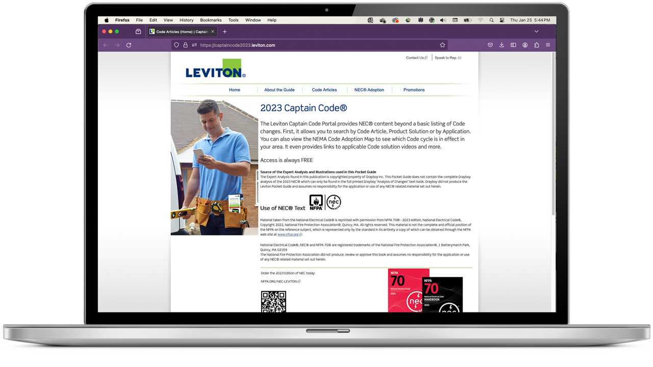 Captain Code Portal on Laptop Captain Code Portal on Laptop