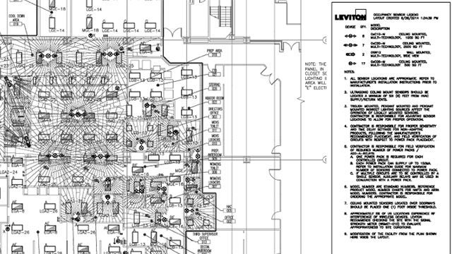 Occupancy sensor layout request Occupancy sensor layout request
