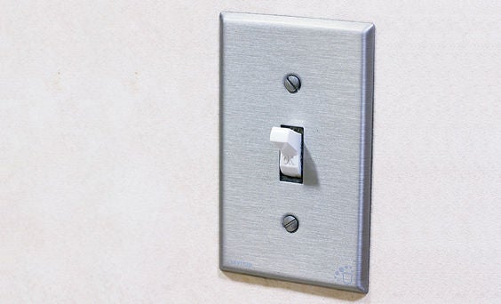 Stainless Steel Antimicrobial Wallplate Application Stainless Steel Antimicrobial Wallplate on wall