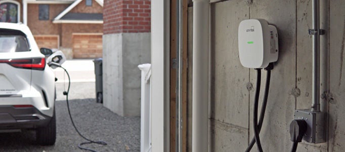 EV Charging For Home Plug-In EV Charger in Residential Garage