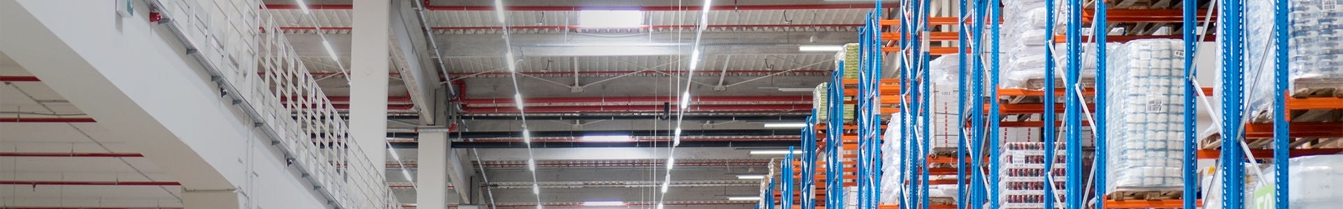 Warehouse lighting and lighting control