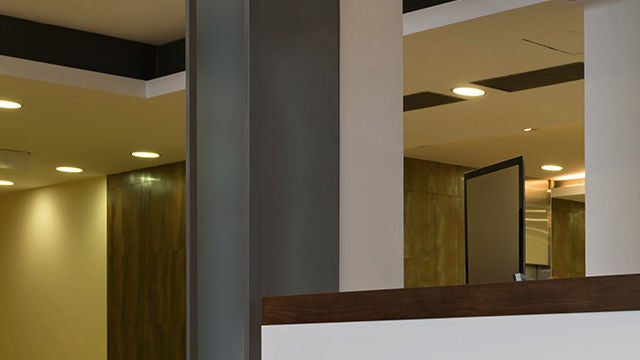 LED lighting and LED controls for reception areas