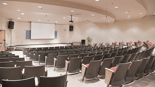 LED lighting and LED controls in an auditorium LED lighting and LED controls in an auditorium