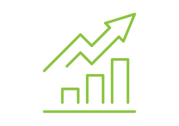 Electric Vehicle Trends Bar graph trending upwards