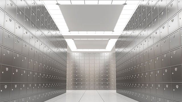 LED lighting and LED controls for security deposit boxes or content viewing areas LED lighting and LED controls for security deposit boxes or content viewing areas