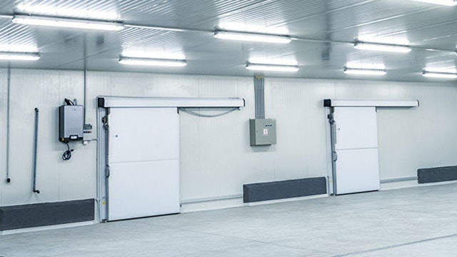 LED lighting and LED controls for cold storage