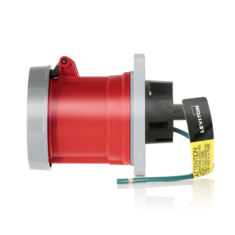 Product image for LEV Series IEC Pin & Sleeve Receptacle