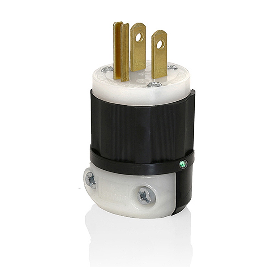 Product image for Straight Blade Plug with Power Indication