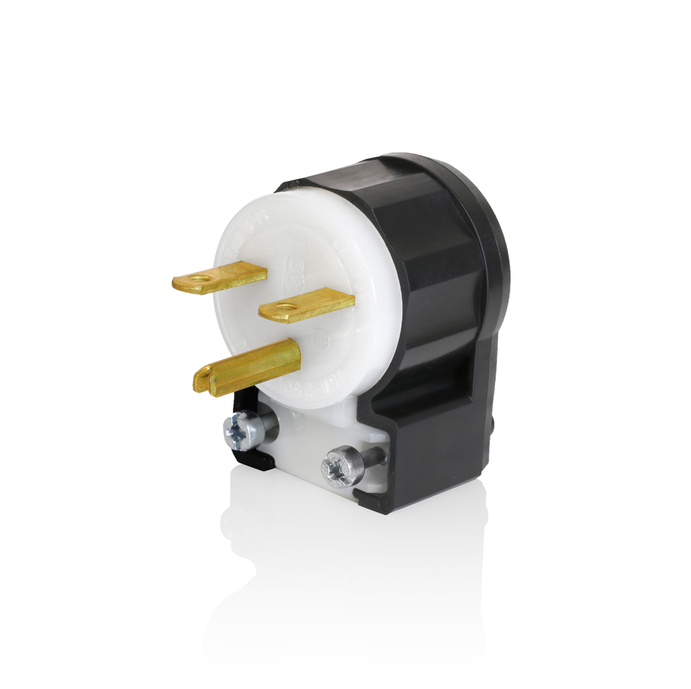 Product image for 15 Amp, 250 Volt, Straight Blade Plug, Industrial Grade