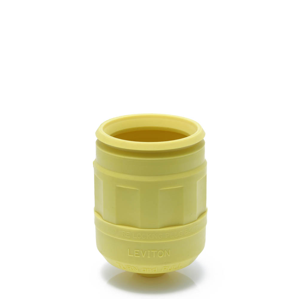 Product image for Boot for Locking Plug, 15 Amp, Yellow