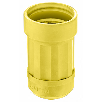 Product image for Boot for Straight / Locking Connector, 15 Amp, Yellow