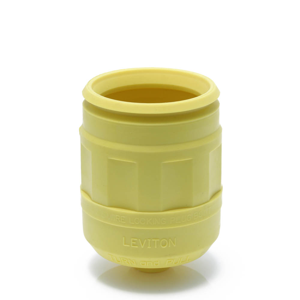 Product image for Boot for Locking Plug, 20 Amp & 30 Amp, Yellow