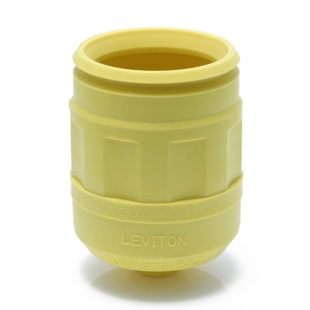 Product image for Boot for Locking Plug, 20 Amp & 30 Amp, Yellow
