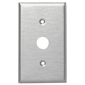Product image for 1-Gang Key Lock Power Switch Wallplate, Standard Size, Magnetic Stainless Steel
