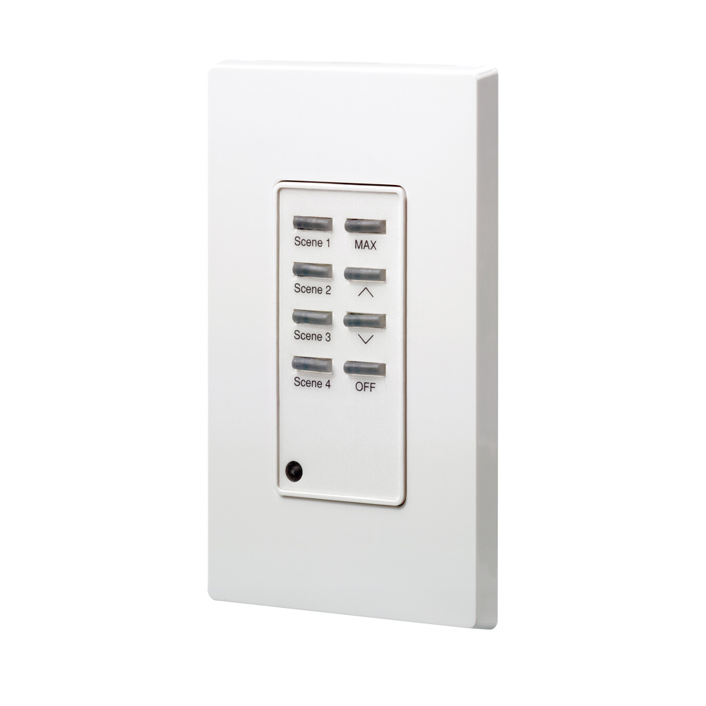 Product image for Dimensions®, Scene 1-4/MAX/OFF/RAISE/LOWER, Push Button, Light Switch, Dimmer Switch