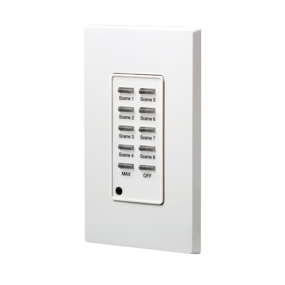 Product image for Dimensions, Scene 1-8/MAX/OFF, Push Button, Light Switch