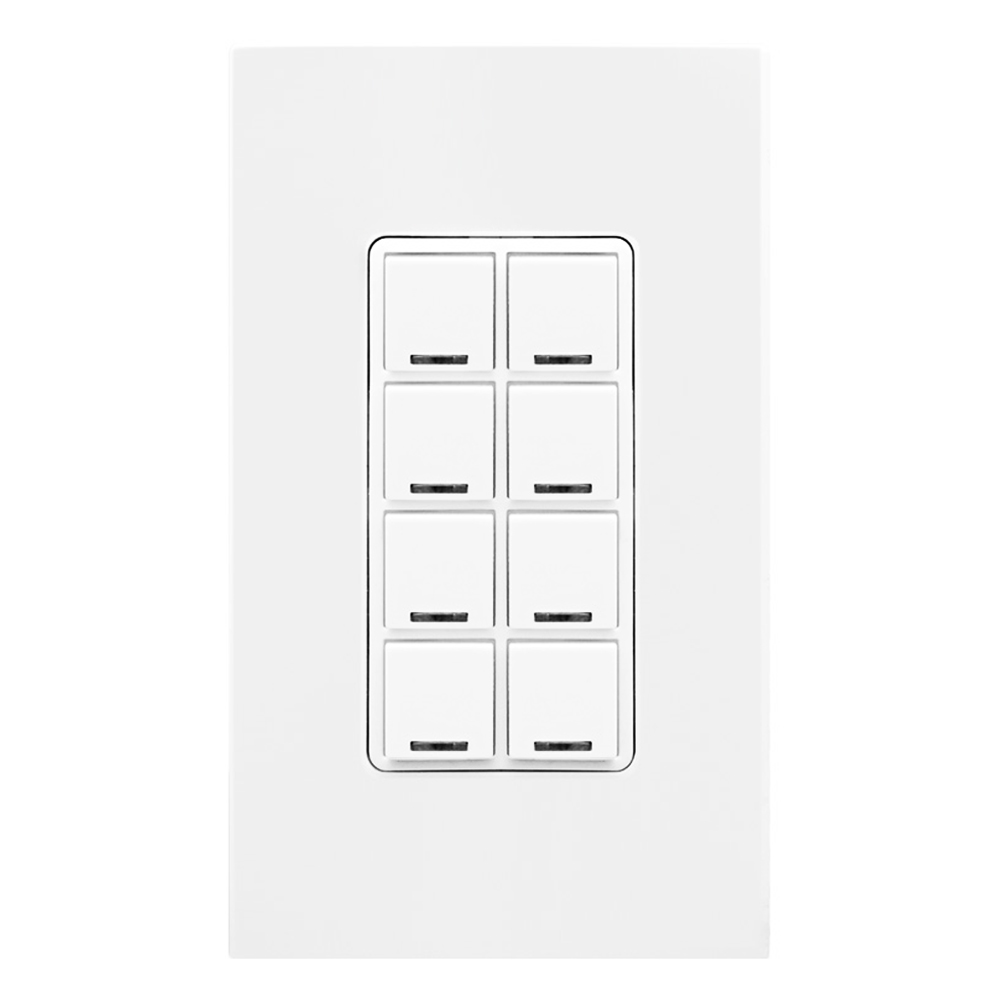 Product image for Keypad Room Controller, 8 Button, Lumina™ RF