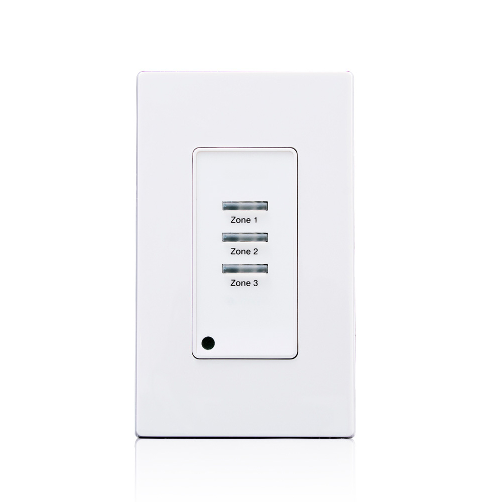 Product image for 3 Button, Low Voltage, Push Button, Light Switch, White