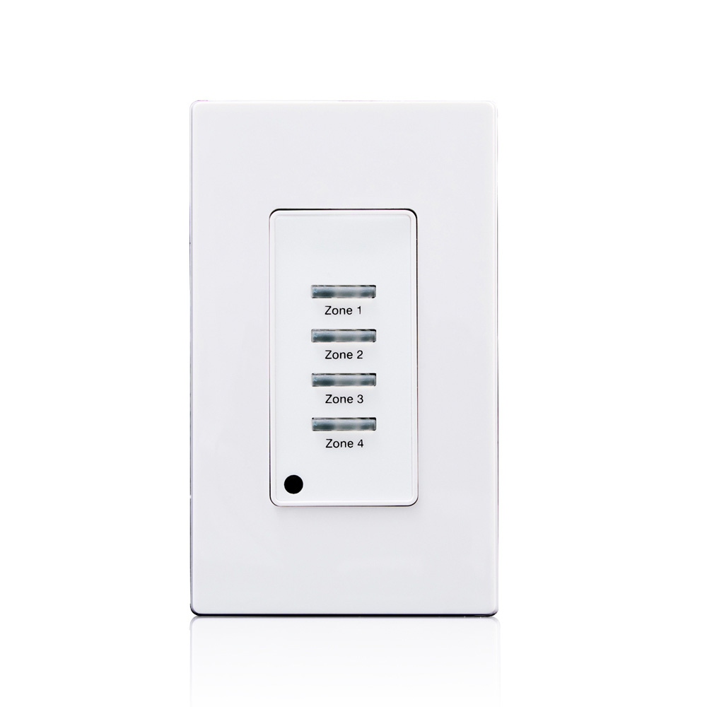 Product image for 4 Button, Low Voltage, Push Button, Light Switch, White