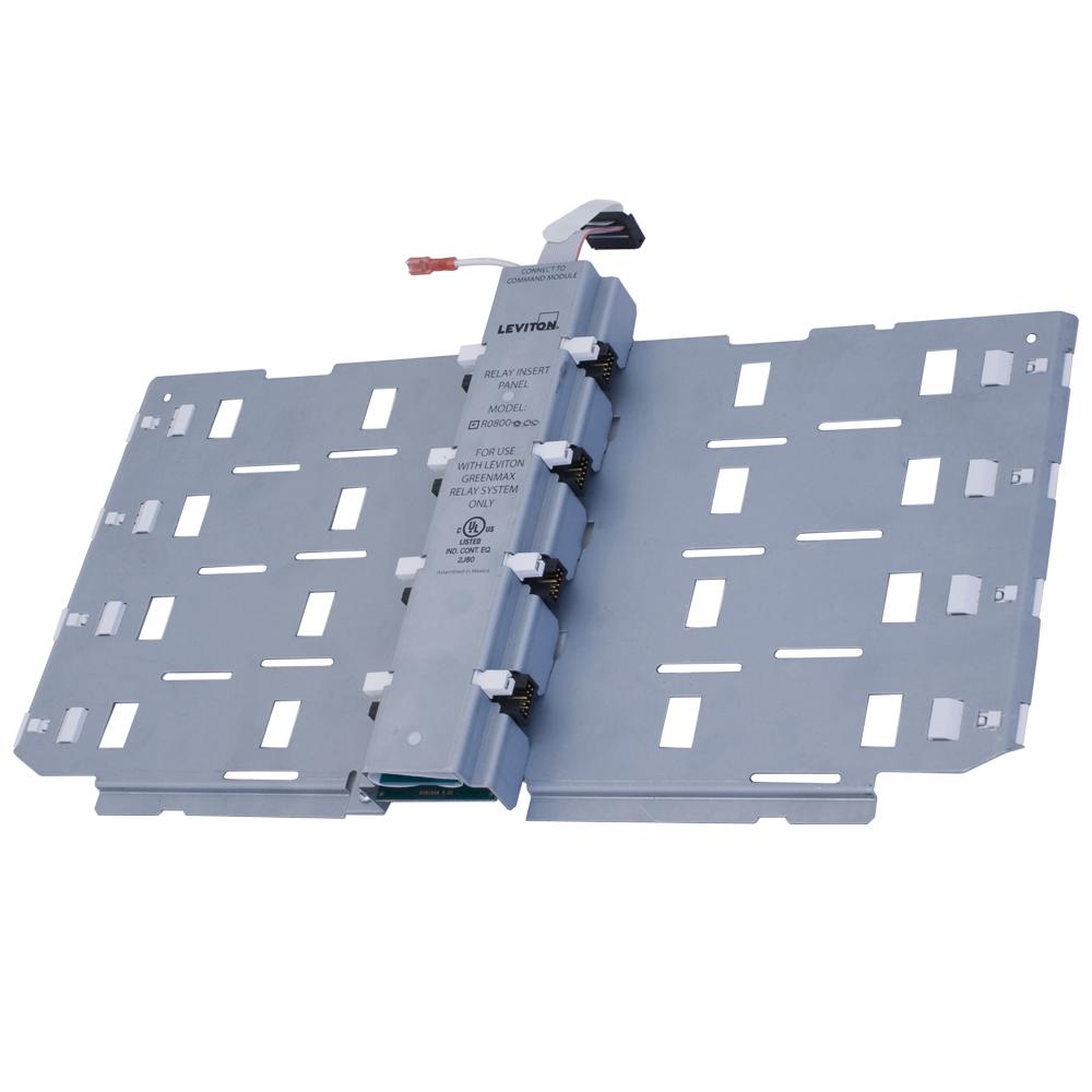 Product image for GreenMAX® Relay Insert Panel, empty with (8) spaces