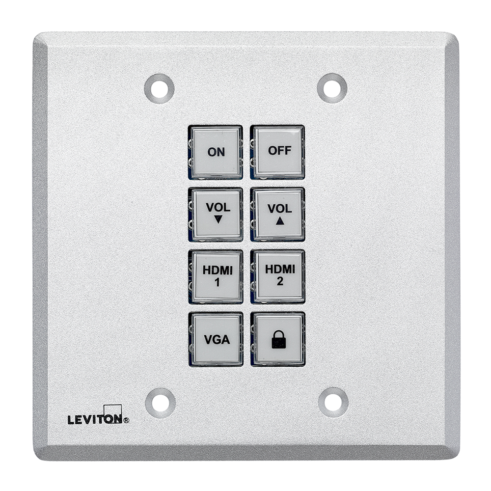 Product image for 8-Button Control Panel Wallplate