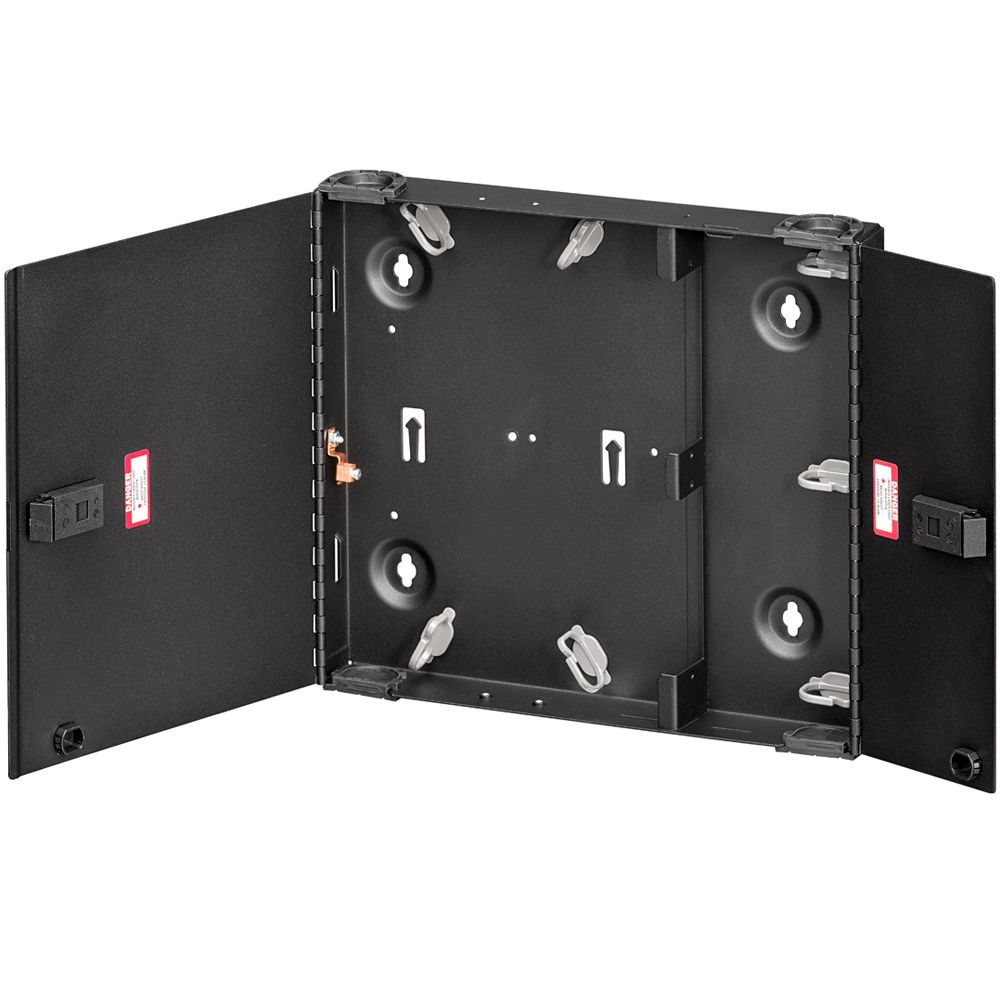 Product image for Small SDX Wall-Mount Fiber Enclosure, empty with dual door, no lock