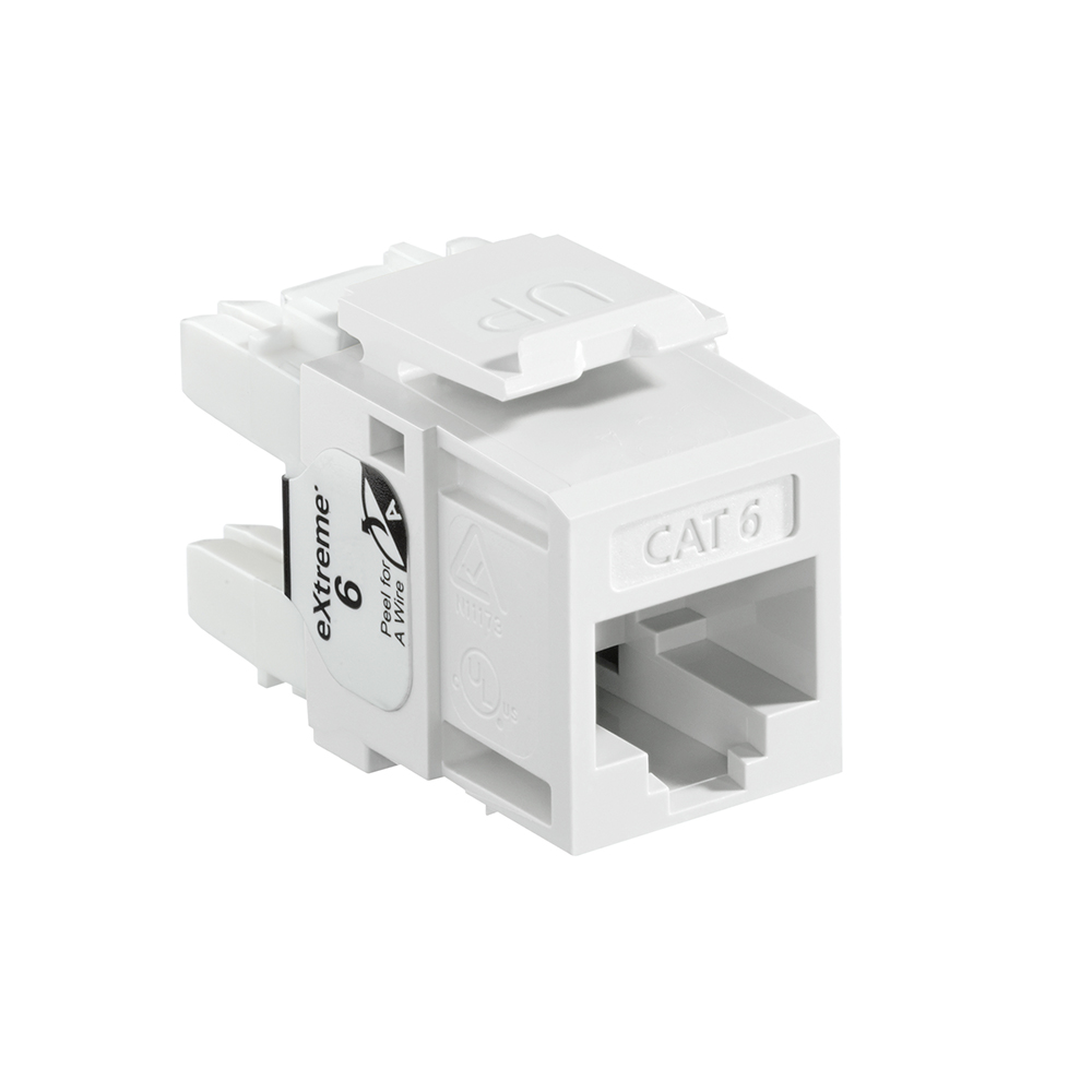 Product image for EXTREME™ Cat 6 QUICKPORT™ Jack, White