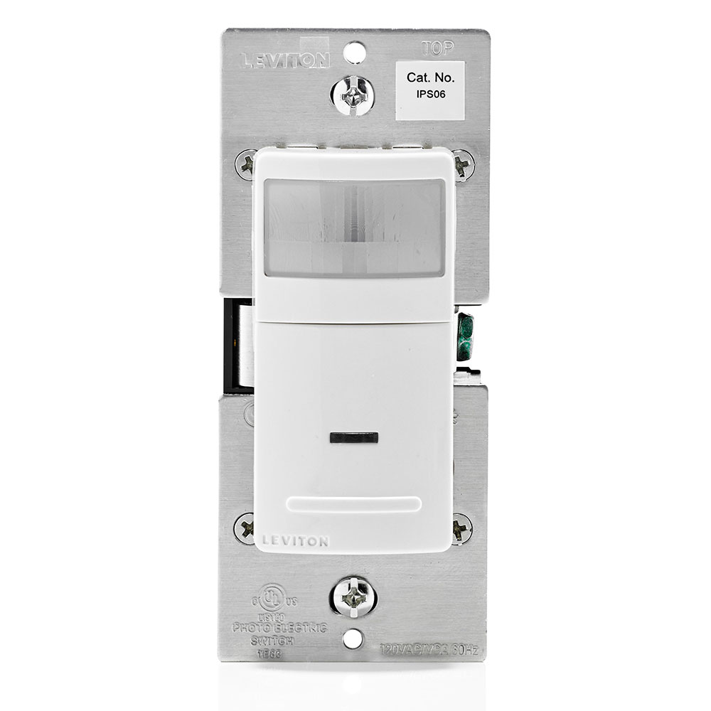 Product image for Decora Motion Sensor In-Wall Switch, Auto-On, 5A, Single Pole or 3-Way