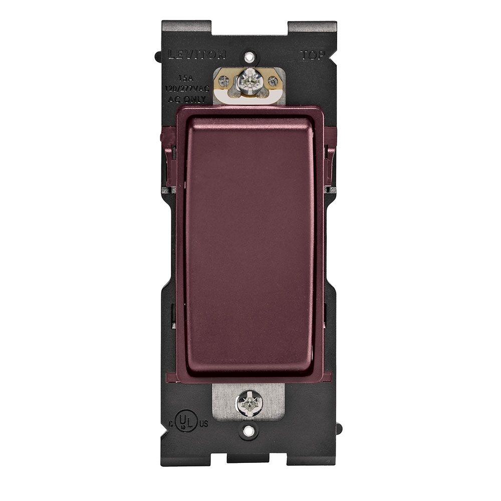 Product image for RENU® 15 Amp Single Pole Switch, Deep Garnet