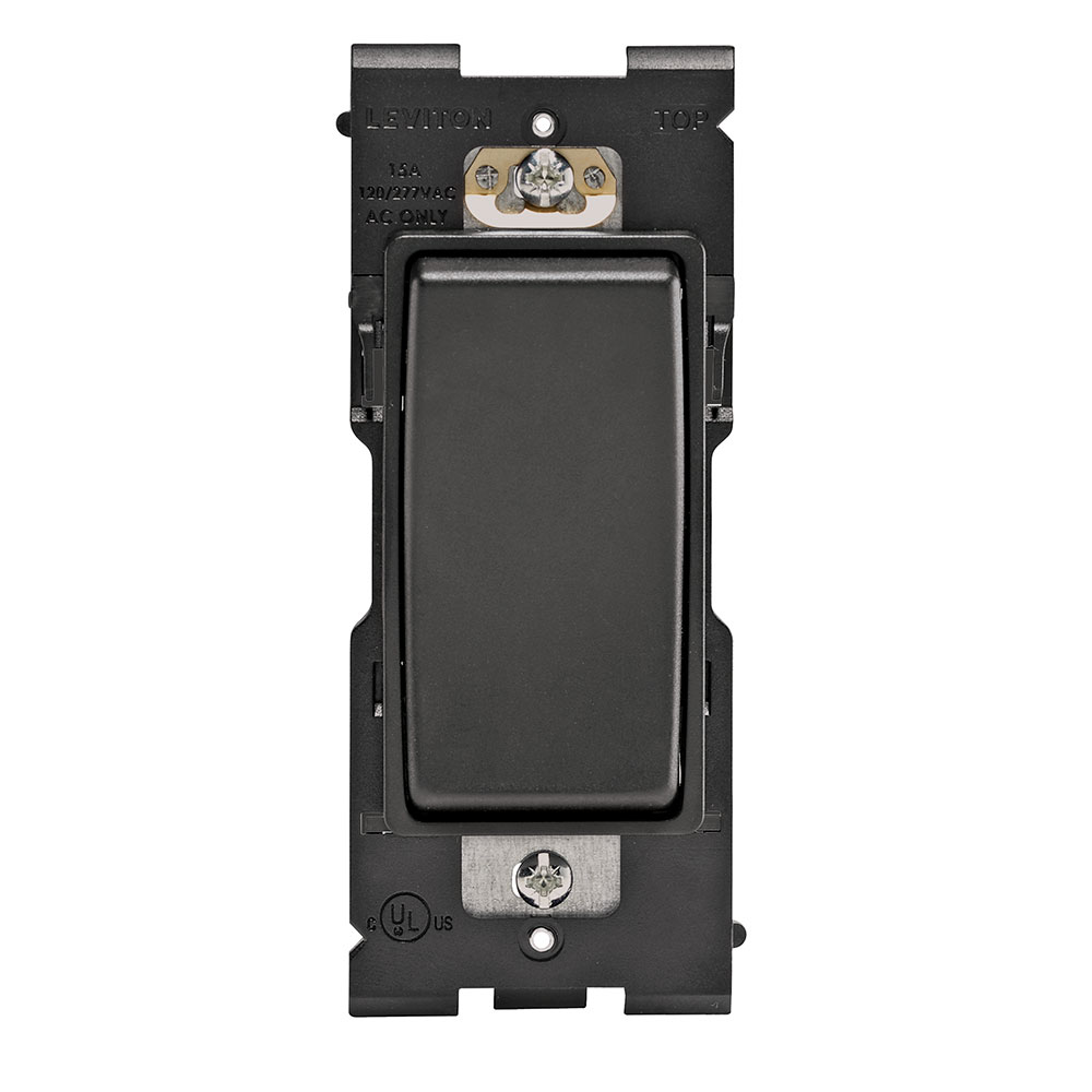 Product image for RENU® 15 Amp Single Pole Switch, Onyx Black