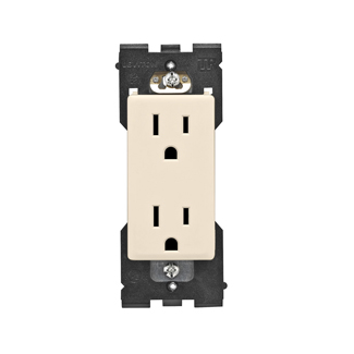 Product image for RENU® 15 Amp Tamper-Resistant Outlet/Receptacle Color Change Faceplate, Gold Coast White