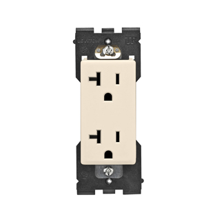Product image for RENU® 20 Amp Tamper-Resistant Outlet/Receptacle, Gold Coast White