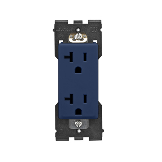 Product image for RENU® 20 Amp Tamper-Resistant Outlet/Receptacle, Rich Navy