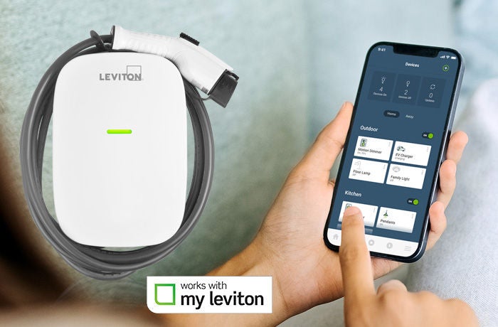 My Leviton Charger Logo Phone