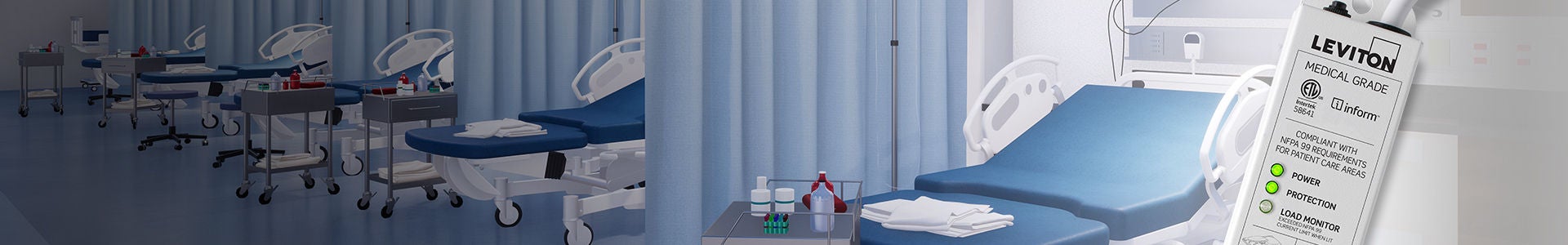 Power Strips in Hospital Room Power Strips in Hospital Room