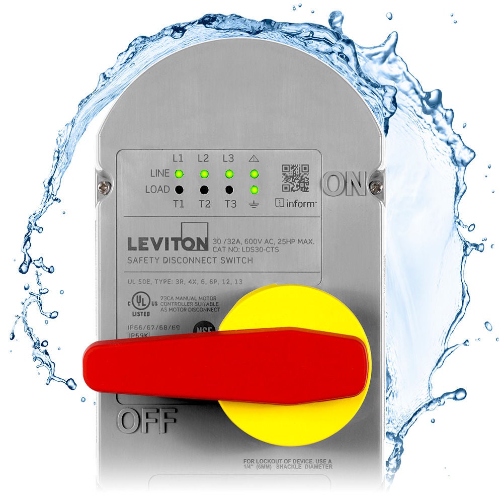 Water Splashing Off a Curve-Top Non-Metallic Disconnect Switch Water Splashing Off a Curve-Top Non-Metallic Disconnect Switch
