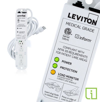 Medical Grade Power Strip with Inform Technology