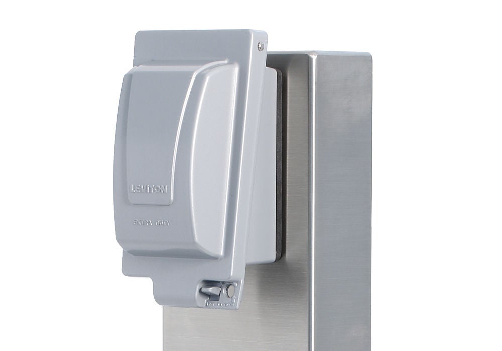 While In Use Covers Power Pedestal with While In Use Cover