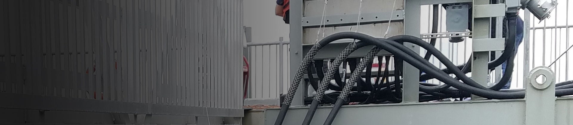 Wire Mesh Grip in use on wharf