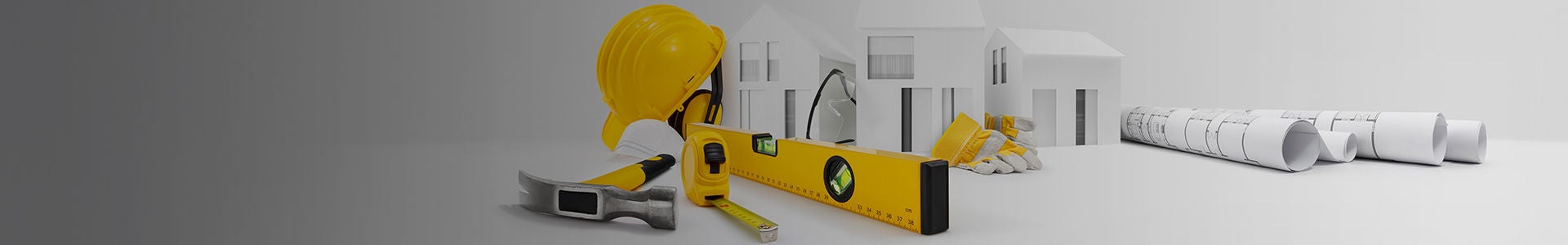 Contractor Tools with House Models