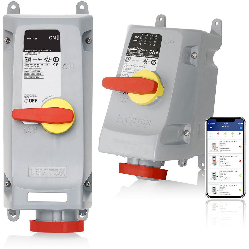LEV Series Mechanical Interlocks for IEC 60309 Pin & Sleeve LEV Series Mechanical Interlocks for IEC 60309 Pin & Sleeve