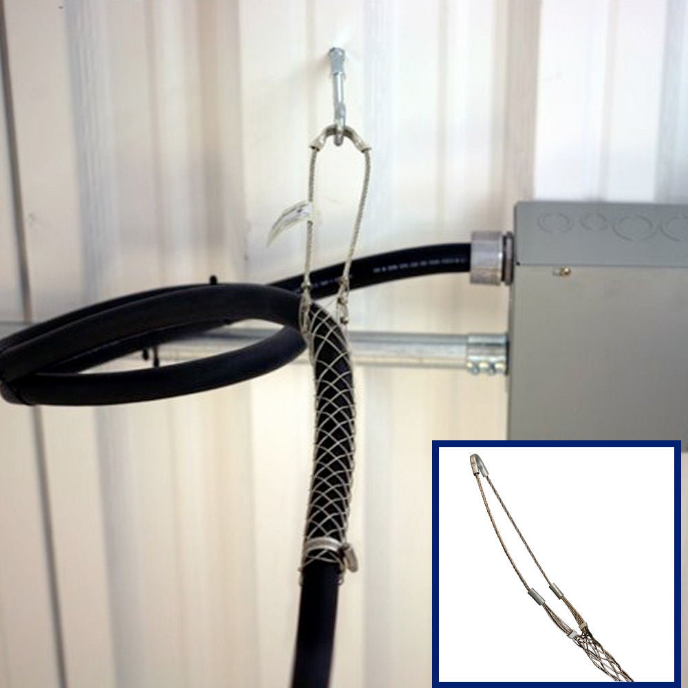 Support Grips Category Example Support Grips relieving strain on ceiling mounted power box