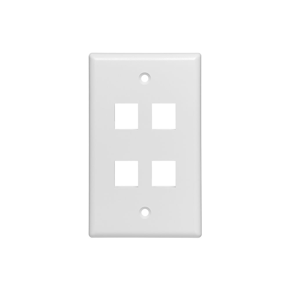 QUICKPORT Single-Gang Wallplates for Large Connectors