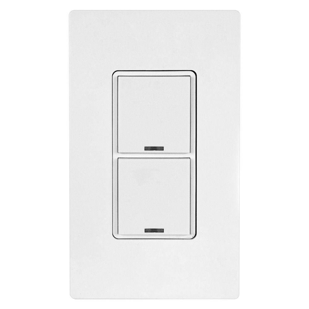 Keypad Lighting Control 2 Button No Engraving White Network Solutions