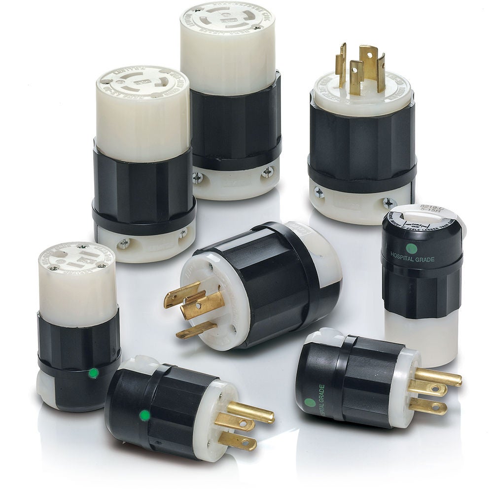 Black & White Plugs and Connectors Black & White Industrial Plugs & Connectors