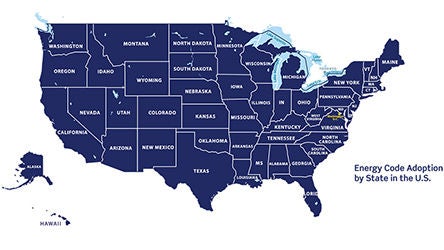 Energy code adoption by US state Energy code adoption by US state