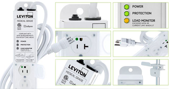 Medical Grade Power Strip Overview Image Medical Grade Power Strip Features and Benefits