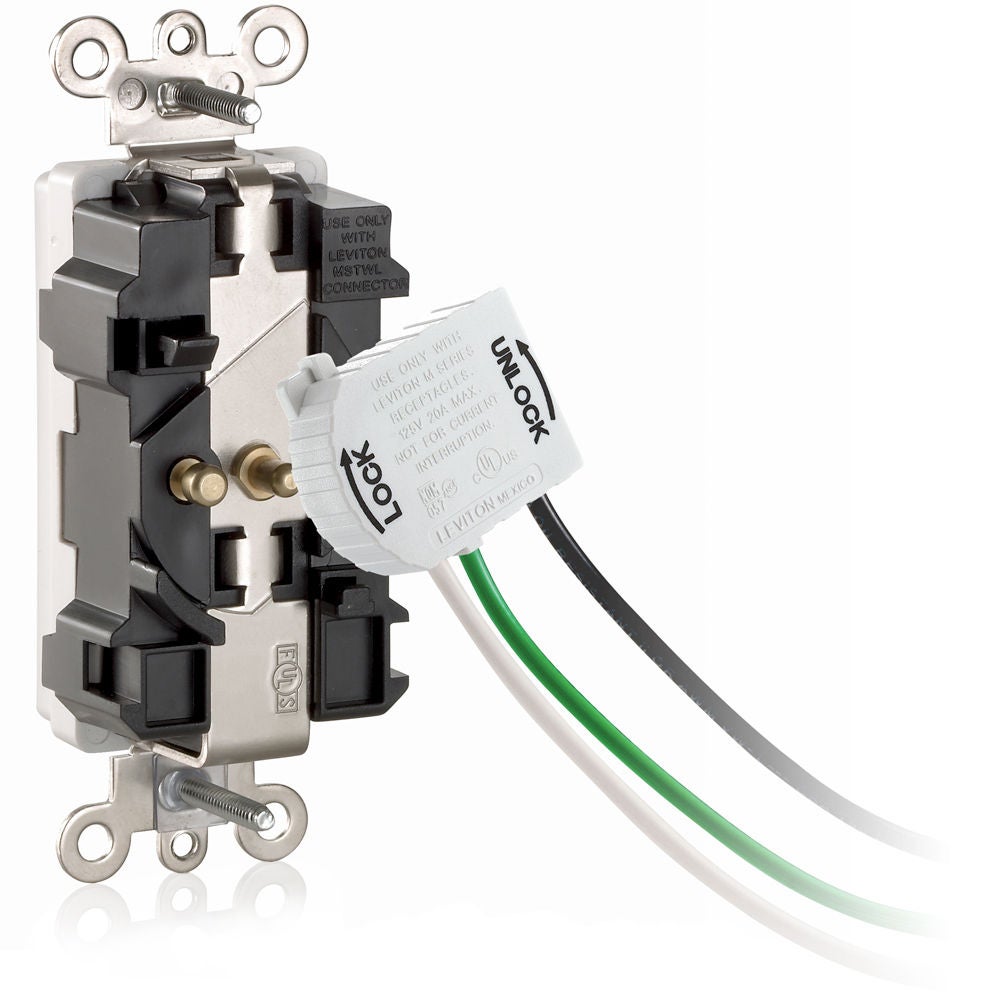 Lev-lok Back Module and Receptacle Lev-lok module attaching to back of receptacle