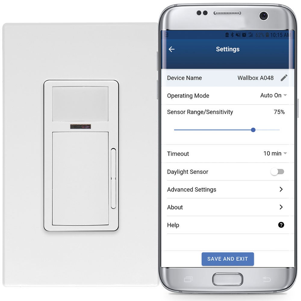 Wall switch occupancy sensor with smartphone app Wall switch occupancy sensor with smartphone app