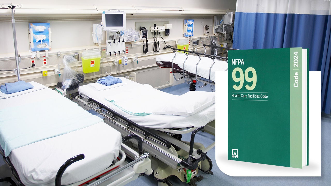 NFPA 99 Code Book and Hospital Room